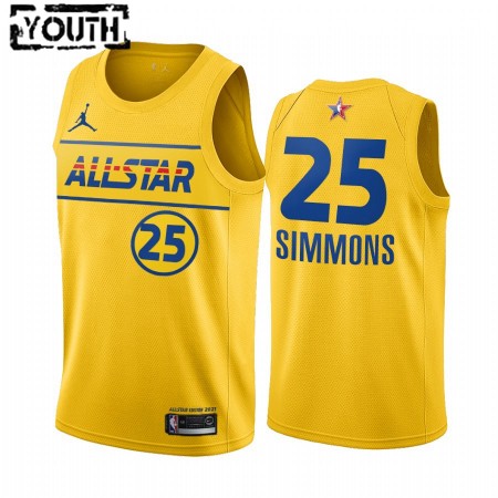 Maglia NBA Philadelphia 76ers Ben Simmons 25 2021 All-Star Jordan Brand Blu Swingman - Bambino